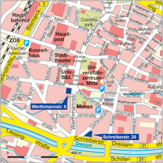 März 2015 - Geographie für ca. 2 Jahre im Ausweichquartier Schreiberstraße 20
